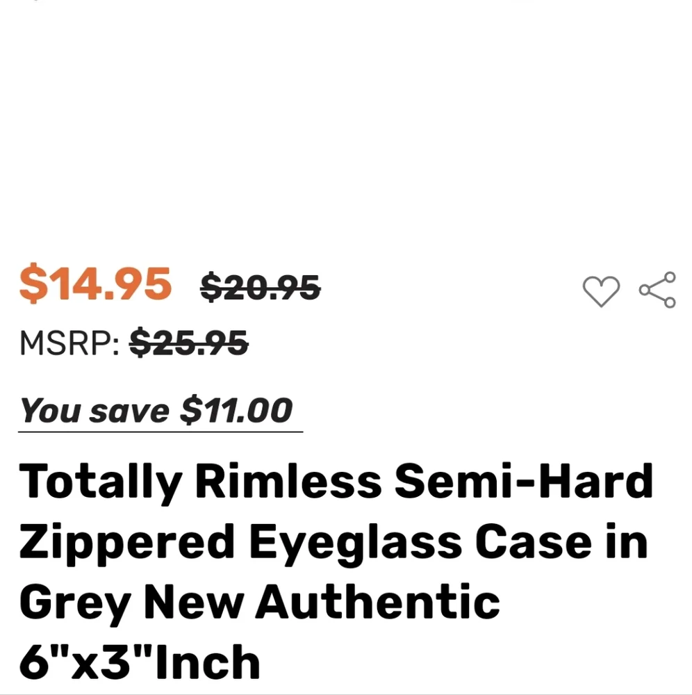 Semi-Rigid Eyeglasses Case (5) Plus 1.0 Reading Glasses Clear NWOT/NWT - Picture 7 of 7